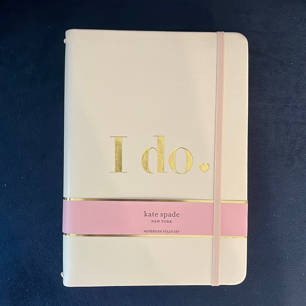 KATE SPADE ♠️ “I do” notebook folio set